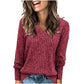🍂Autumn Hot Sale 49% OFF🔥Women's V Neck Long Sleeve Solid Sweater