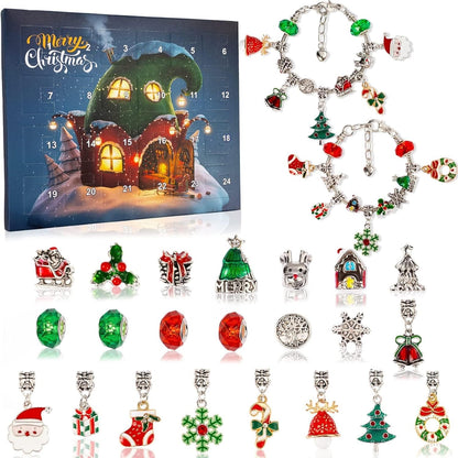 📿🎄24 Pcs DIY Christmas Advent Calendar Bracelets Set🎁
