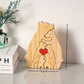 🧩❤️🫂Bear Family Hug Wooden Decor for Kids🐻🎁