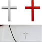 ✝️Metal Jesus Christ Cross Badge Stickers|3D Cross Self-Adhesive Car Scratch Cover Sticker
