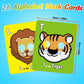 ✨🔥26 Pcs Alphabet ABC Flash Cards with Animal Masks