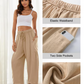🔥Hot Sale 50% Off💥☀️Women's Linen Wide Leg Pants with Pockets