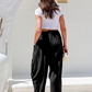 🔥Hot Sale 50% Off💥☀️Women's Linen Wide Leg Pants with Pockets