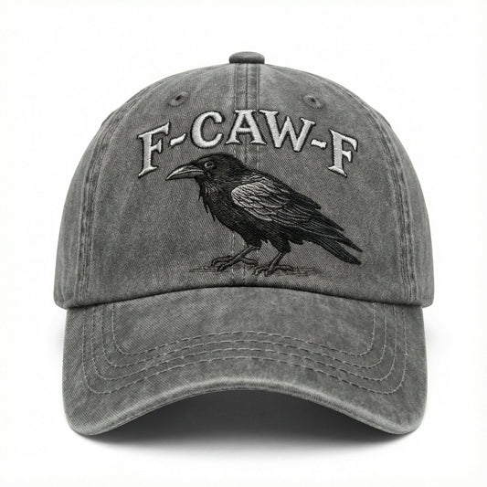 🧢🐦‍⬛Adjustable Vintage F-CAW-F Crow Cap🎁