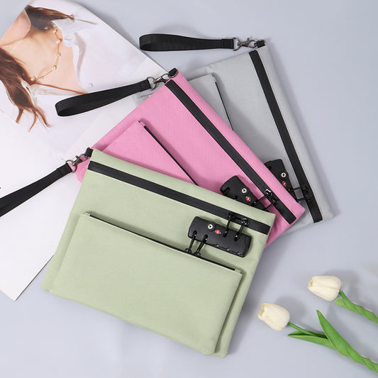 🌞Summer Sale 50% OFF🔥Double Layer Money Bag With Lock