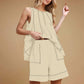 🏖️Summer Hot Sale 49% OFF🌼Women's Round-Neck Tank Top & High-Waisted Shorts Set