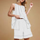 🏖️Summer Hot Sale 49% OFF🌼Women's Round-Neck Tank Top & High-Waisted Shorts Set