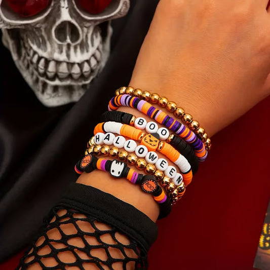 📿🎃7-Piece Ambiance Halloween Bracelet Set👻