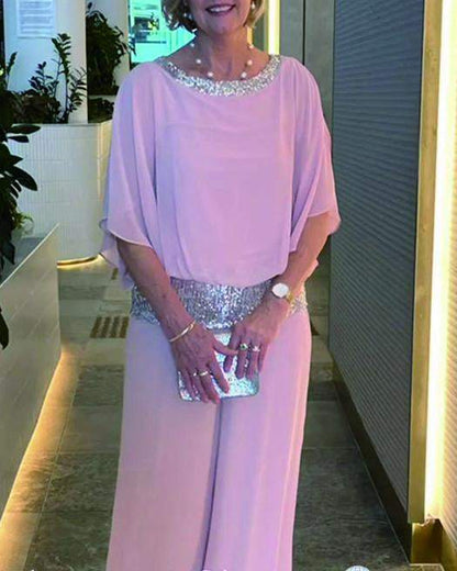 🎉Sparkle Sale 50% Off🔥 Chic & Elegant Sequin Color Block Set