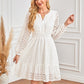 💕Summer Hot Sale 50% Off & Freeshipping💕Women's V-Neck Long Sleeve Hollow Out Dress