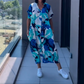🏖️Summer Hot Sale 54% OFF🌼 Women's Printed V - Neck Casual Elegant Dress