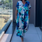 🏖️Summer Hot Sale 54% OFF🌼 Women's Printed V - Neck Casual Elegant Dress