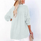 🏆🏆🔥Hot Sale 50%🔥🌸🌸Women’s Casual Gauze Button Neck Long Sleeve Blouse