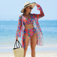 🏖️Summer Hot Sale 50% OFF🌼Women's Fashion Multicolor Printed Bikini Swimsuit 3 Piece Set