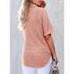 🌈New Product -✨2025 New Women's Waffle Knit Short Sleeve Tunic Henley Shirts