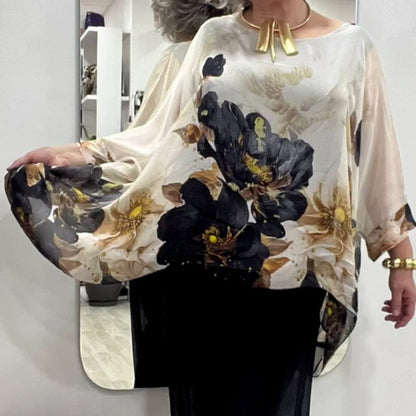 🌸2025 NEW ARRIVAL! 🌸Women's Casual Printed Round Neck Top