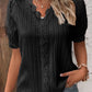 🔥Last Day Sale 49%🔥V Neck Plain Lace Elegant Shirt