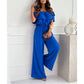 🌞Summer Sale 50% OFF🔥🌺Women’s Off Shoulder Ruffle Jumpsuit🍑