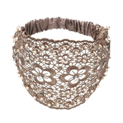 🌞Summer Sale 50% OFF🔥Plum Blossom Hollow Beaded Wide Headband