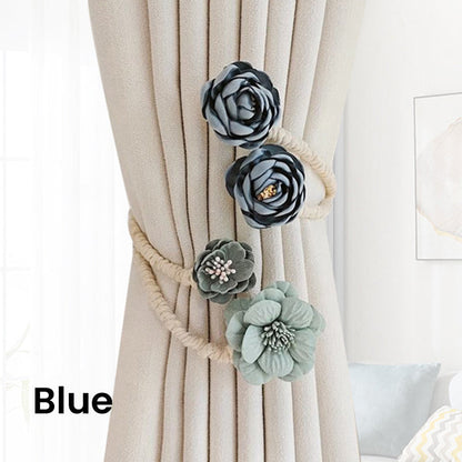 🌞Summer Sale 50% OFF🔥Flower Curtain Tiebacks Clips Twist