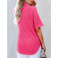 🌈New Product -✨2025 New Women's Waffle Knit Short Sleeve Tunic Henley Shirts