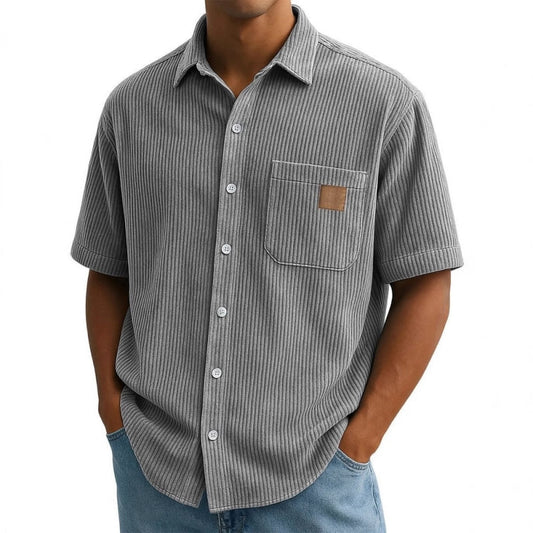 🎉NEW YEAR SALE👔🌟️Men's Vintage Lapel Short-Sleeve Button-Down Shirts