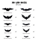 🦇Buy More Save More🎃Halloween 3D Lighted Bats