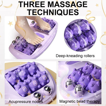 💥🦶✨Sale -50% 💆‍♀️Portable Dual Massage Roller – Relax and instantly relieve feet😌🌿