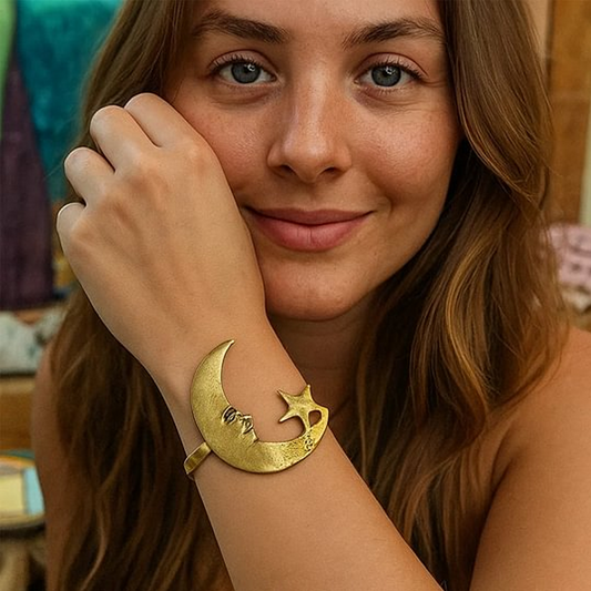 🌙⭐Star and Moon Open Bracelet