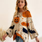 🎃Women's Halloween Loose Fit Batwing Knit Sweater🎁