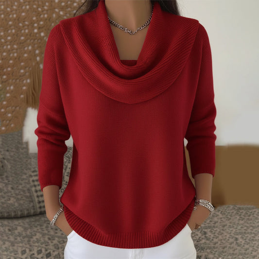 🔥Limited stock available 50% OFF🔥Women’s Elegant Cozy Cowl Collar Sweater