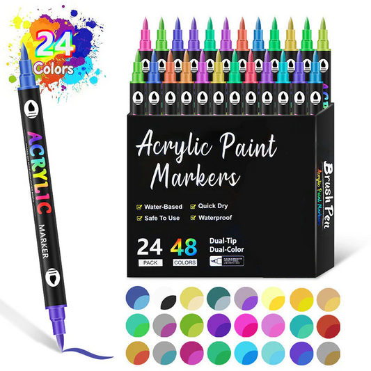 🔥Dual Tip Acrylic Paint Pen Marker