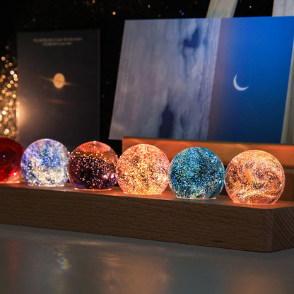 🌌🌠🌃Glowing Starry Sky Glass Sphere Decor🎁